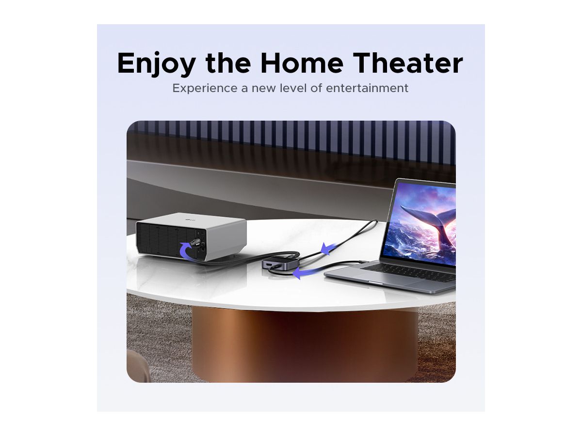 UGREEN Switch 2-in-1 Out 55452 1x USB-C+2xHDMI BB (6941876254521)