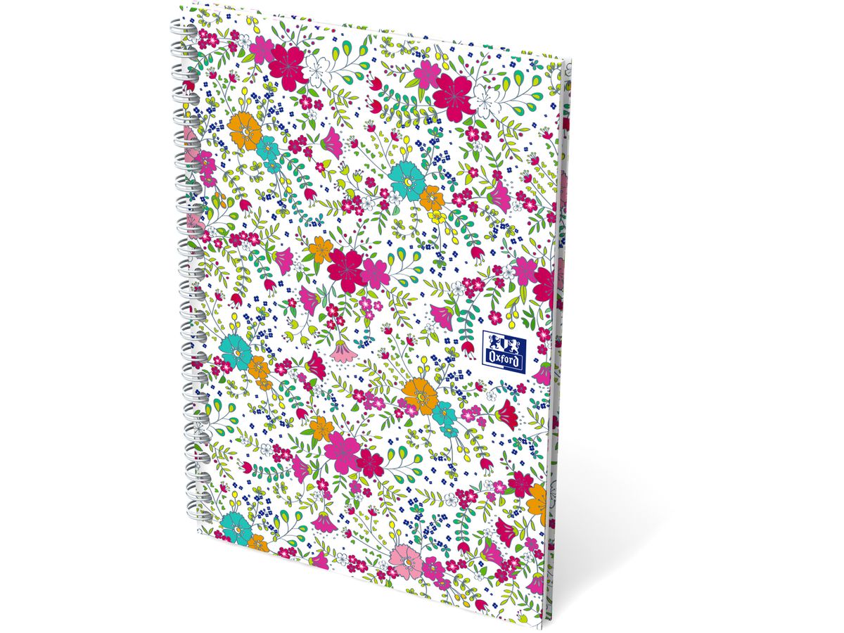 OXFORD Carnet spirale ForMe Floral A5 400094953 ligné 7mm, 90g 60 flls. (3020120113357)