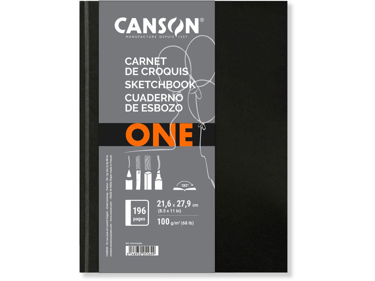 CANSON Art Book One 21x27,9cm 200005569 100 Blatt, gebunden (3148950055699)