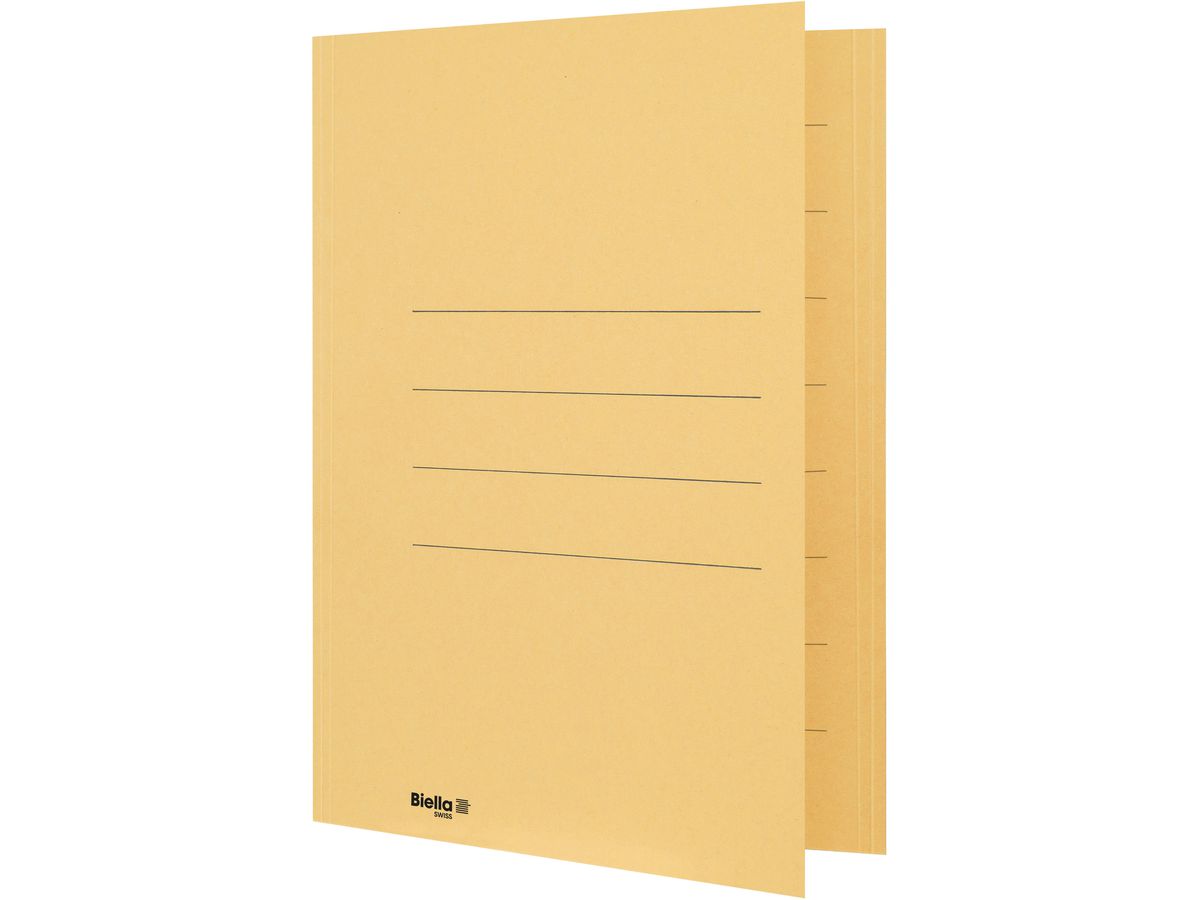 BIELLA Cartelline per archivio A4 25040120U giallo 240g/m2 50 pezzi (7611365216734)