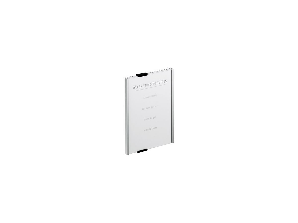 DURABLE Plaque de porte Info Sign 480323 argent, aluminium 149x210.5mm (4005546400051)