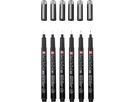 SAKURA Pigma Micron Set 0.05-0.8mm POXSDKB6 con astuccio 3 pezzi (8712079514792)