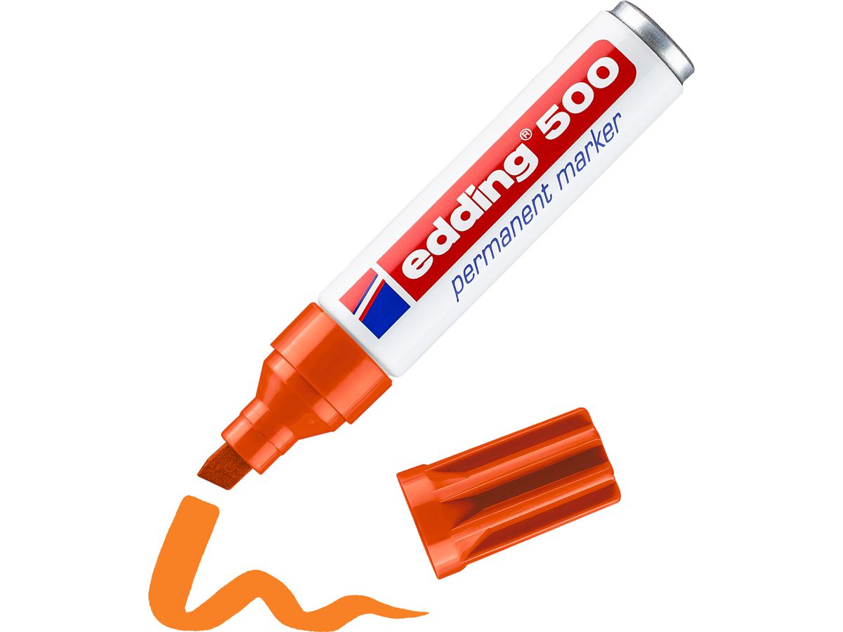EDDING Permanent Marker 500 2-7mm 500-6 orange (4004764373680)