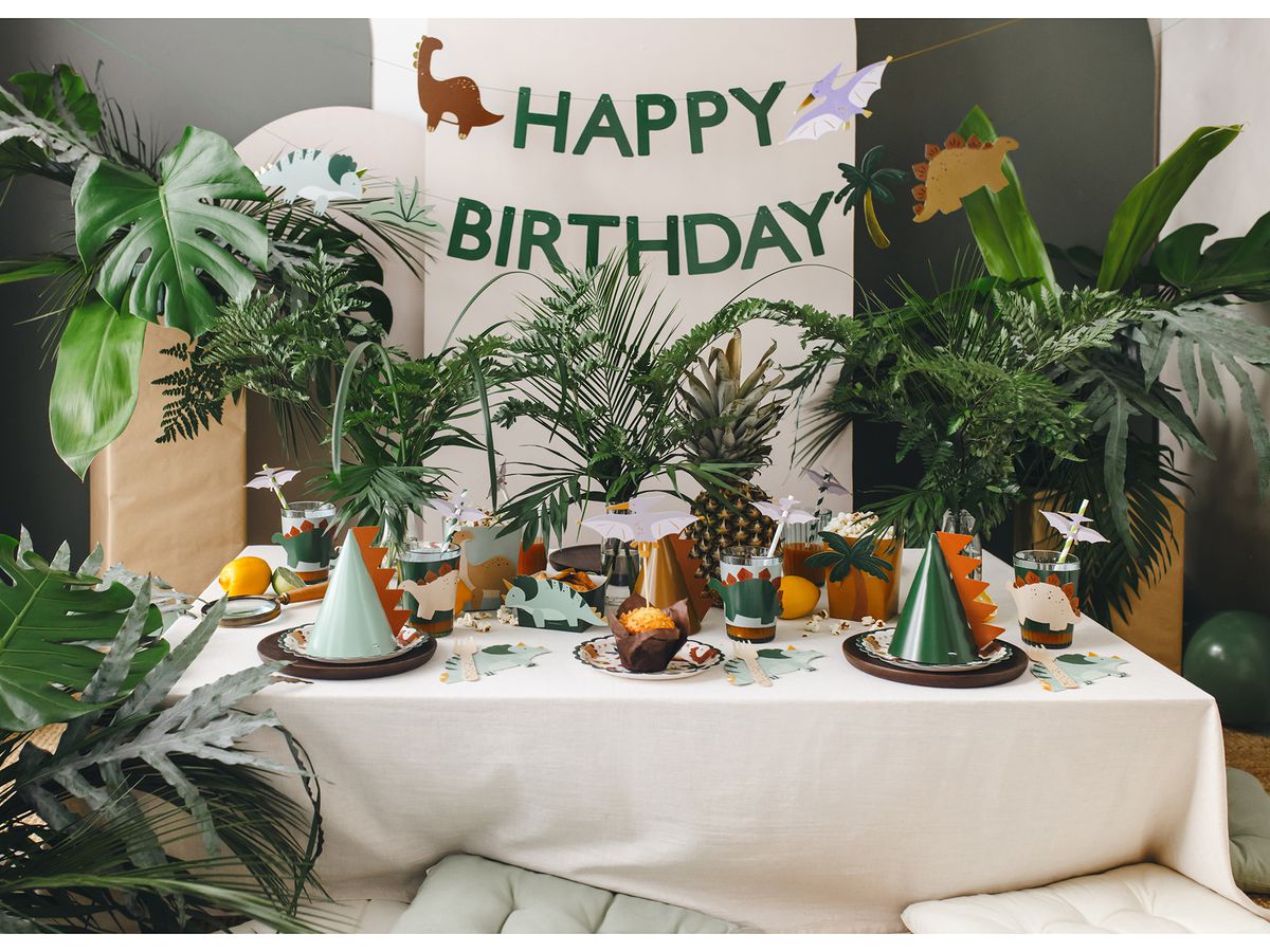 PARTYDECO Guirlande Happy Birthday 4.5m GRL106 Dinosaures (5904555025981)