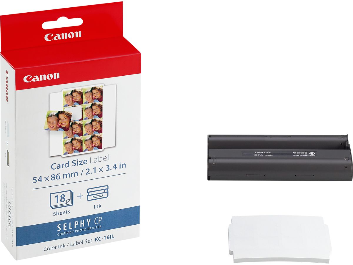 CANON Encre Coul./Etiquett 8,6x5,4cm KC18IL CP 100 (Mini-St.) 18 feuilles (4960999047065)