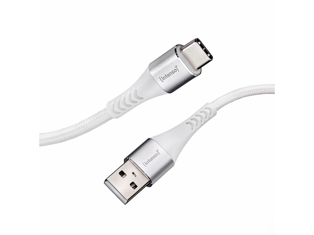 INTENSO Cable USB-A to USB C 7901102 1.5 m, Nylon white (4034303033805)