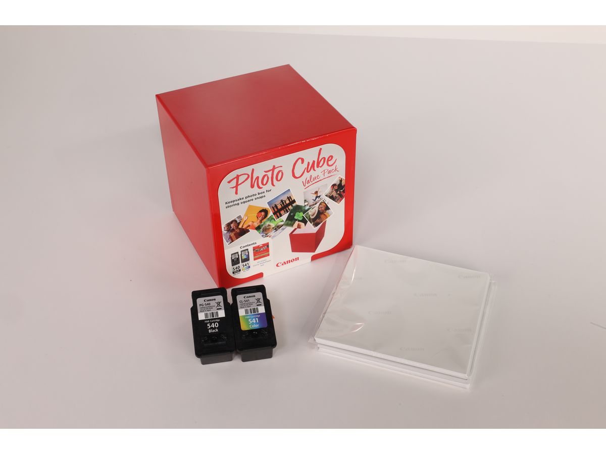 CANON Photo Cube Value Pack CMYBK PGCL540/1 PIXMA MG2150 5x5 PP-201 40fo. (8714574676371)