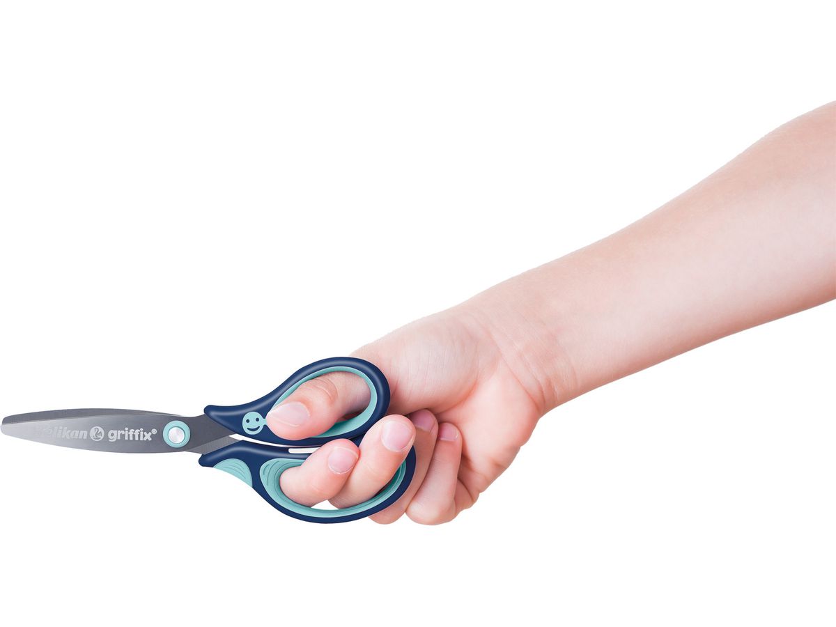 PELIKAN griffix Schere Blau 803502 Rechtshänder (4012700803504)