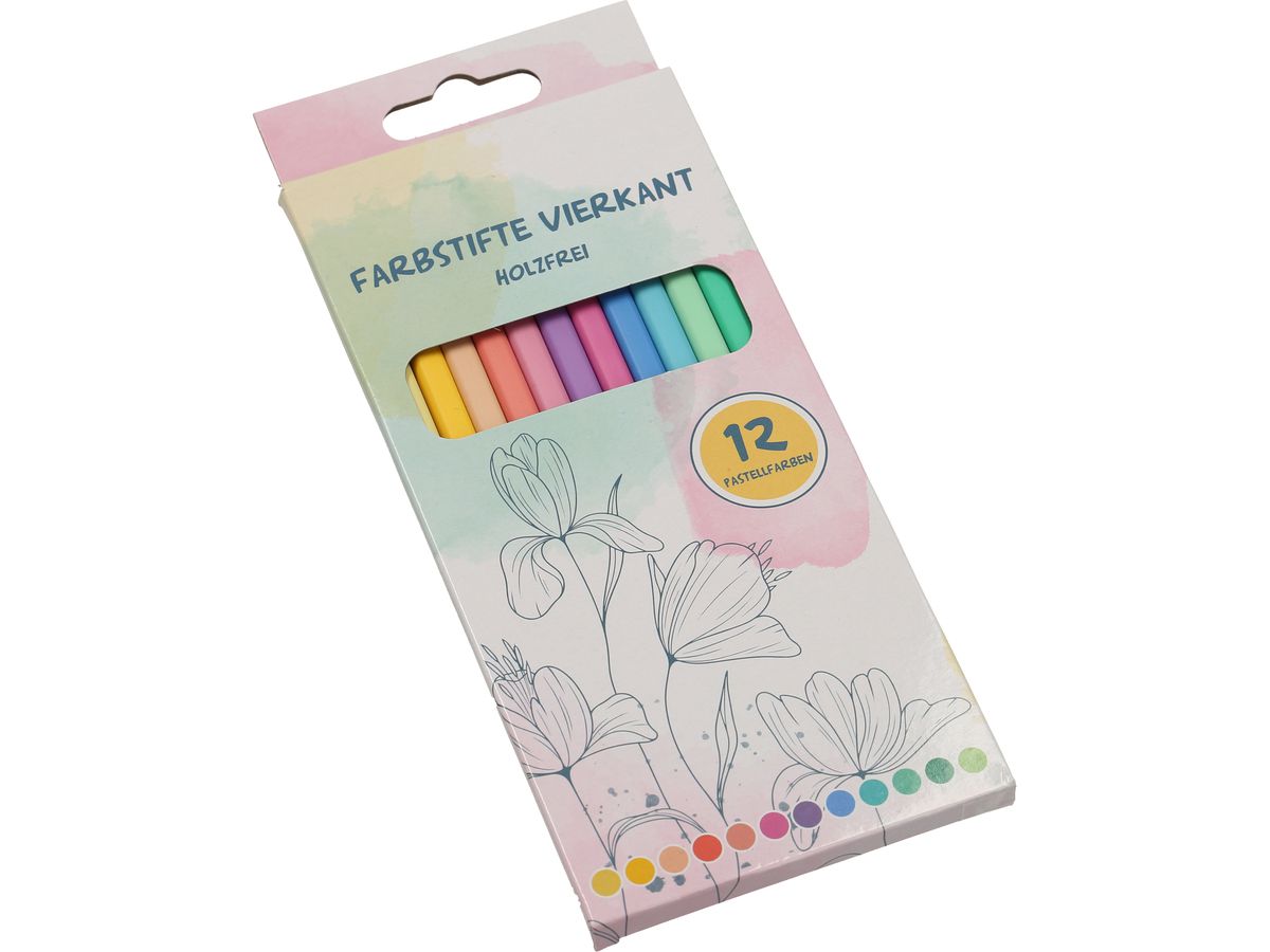 NEUTRAL Crayons 2222795 carrés, 12 pcs. (7610398115069)