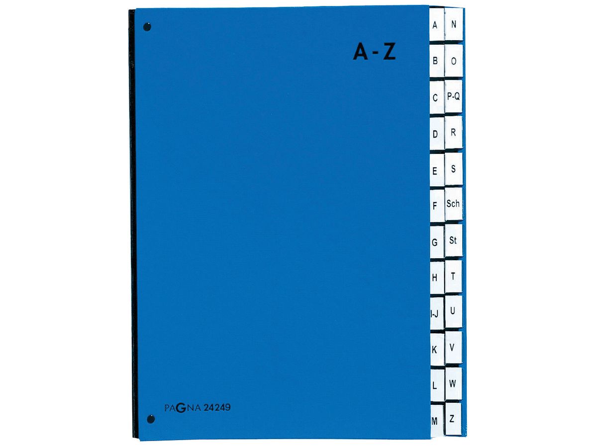 PAGNA Dossier à soufflets Color A4 24249-02 bleu A-Z (4013951000278)