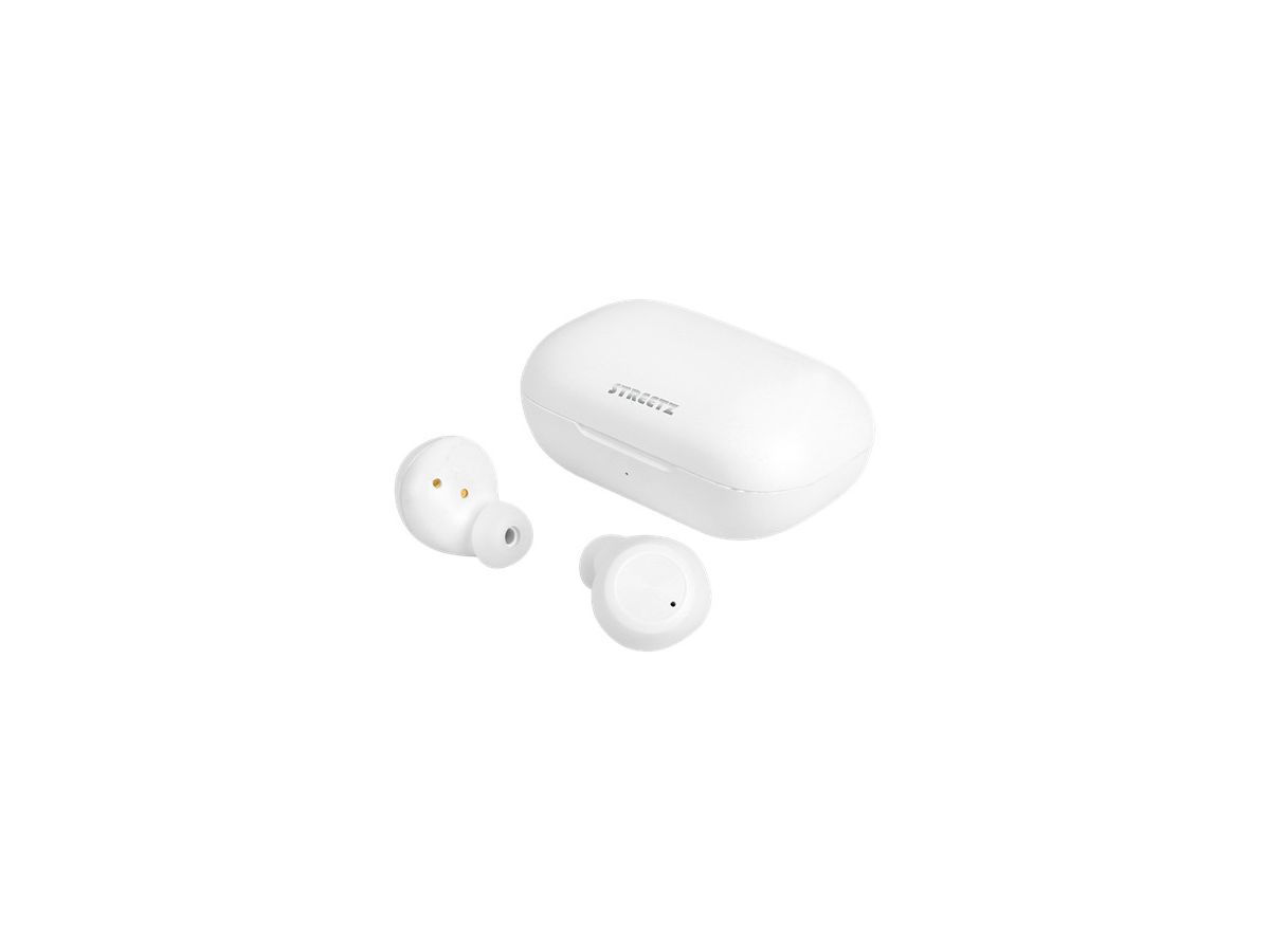 STREETZ TWS dual earbuds,white TWS-1111 w ChargeCase (7333048049339)
