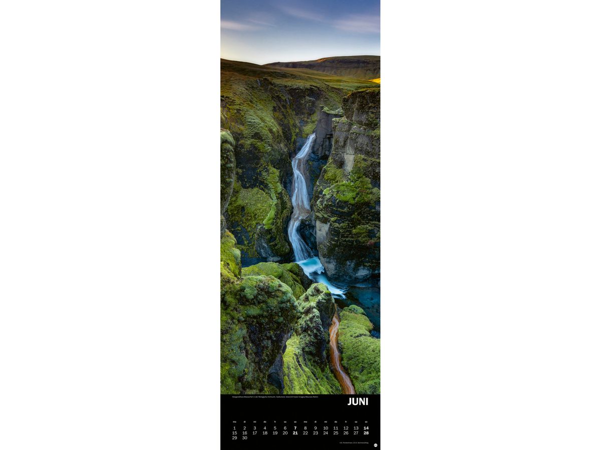 HEYE Bildkalender 2026 21903+26 Naturgewalten DE 24.5x69cm (9783756410736)
