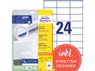 AVERY ZWECKFORM Etichette universale 70x36mm 3490 bianco 720 pz./25 + 5 fogli (4004182034903)