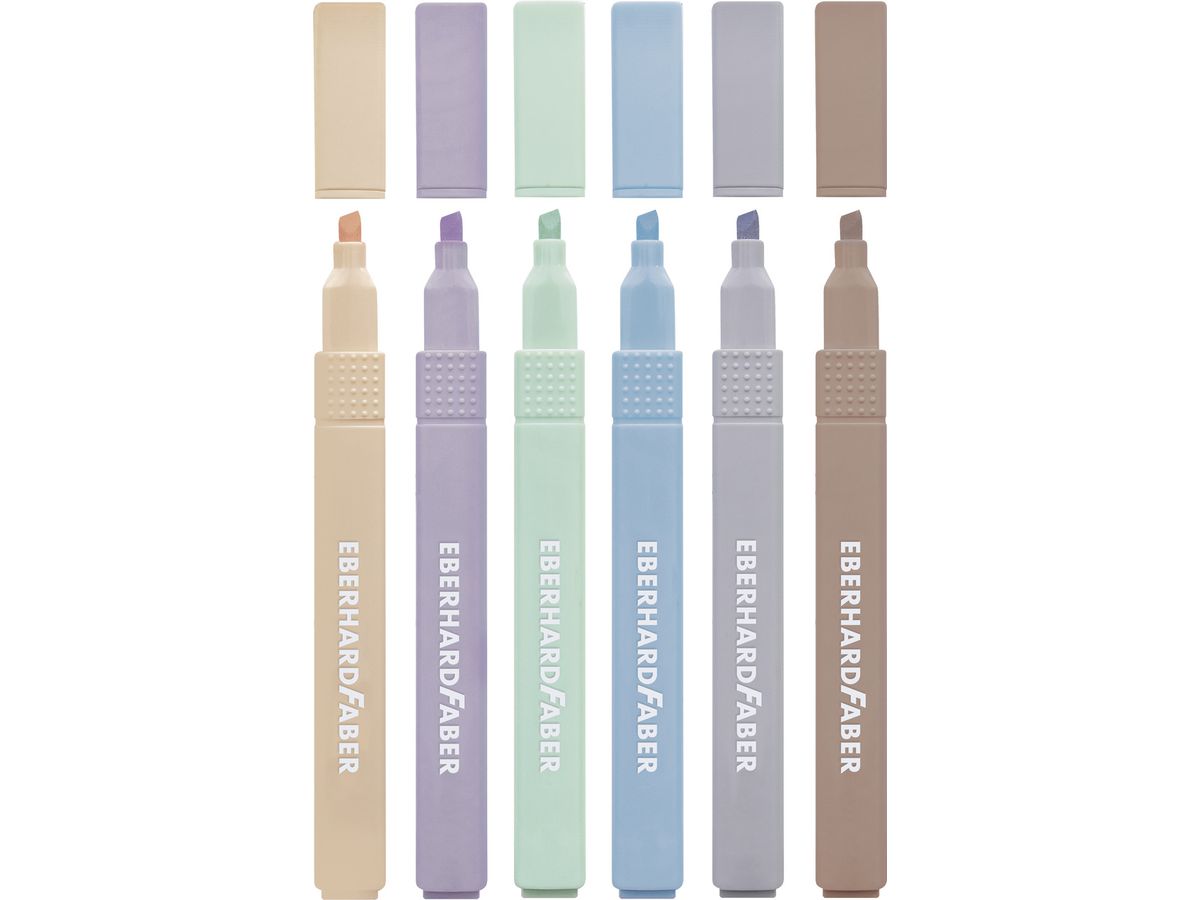 EBERHARD FABER Textmarker Slim 551505 natural shades 6 Stück (4087205515054)