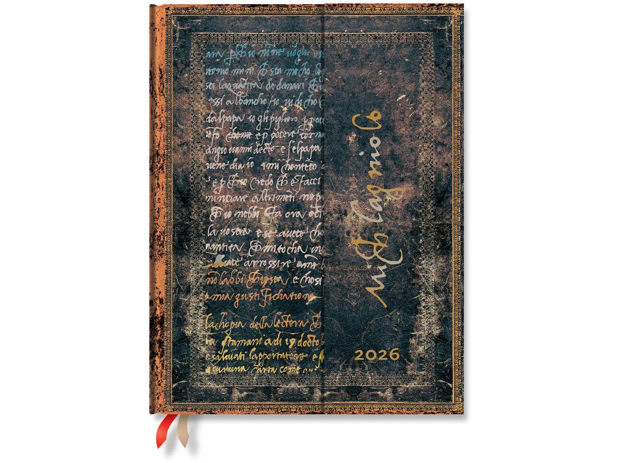 PAPERBLANKS Agenda Michelangelo Ultra 2026 DD0653-5 1S/1P VSO Ultra HC TE 18x23cm (9780349706535)