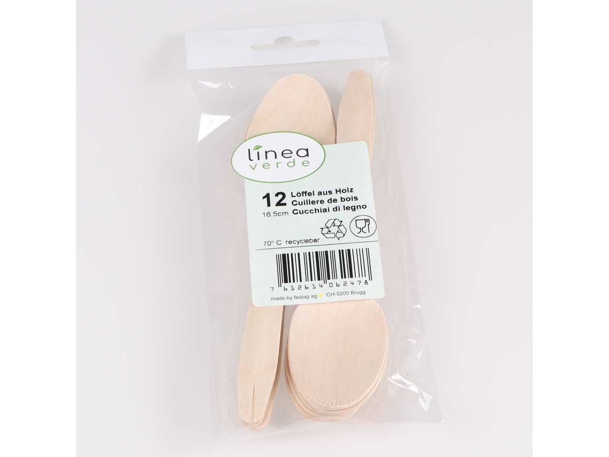 ELCO Cuillère en bois 55360012-079 marron, 12pcs. (7612614062478)