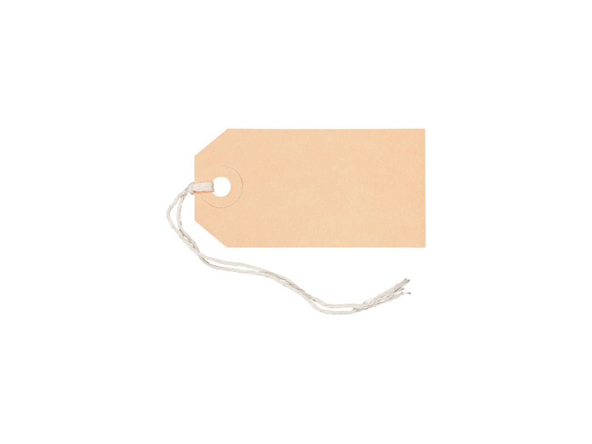 BIELLA Etiquette à attacher 40x80mm 56108000U brun 50 pcs. (7611365357581)