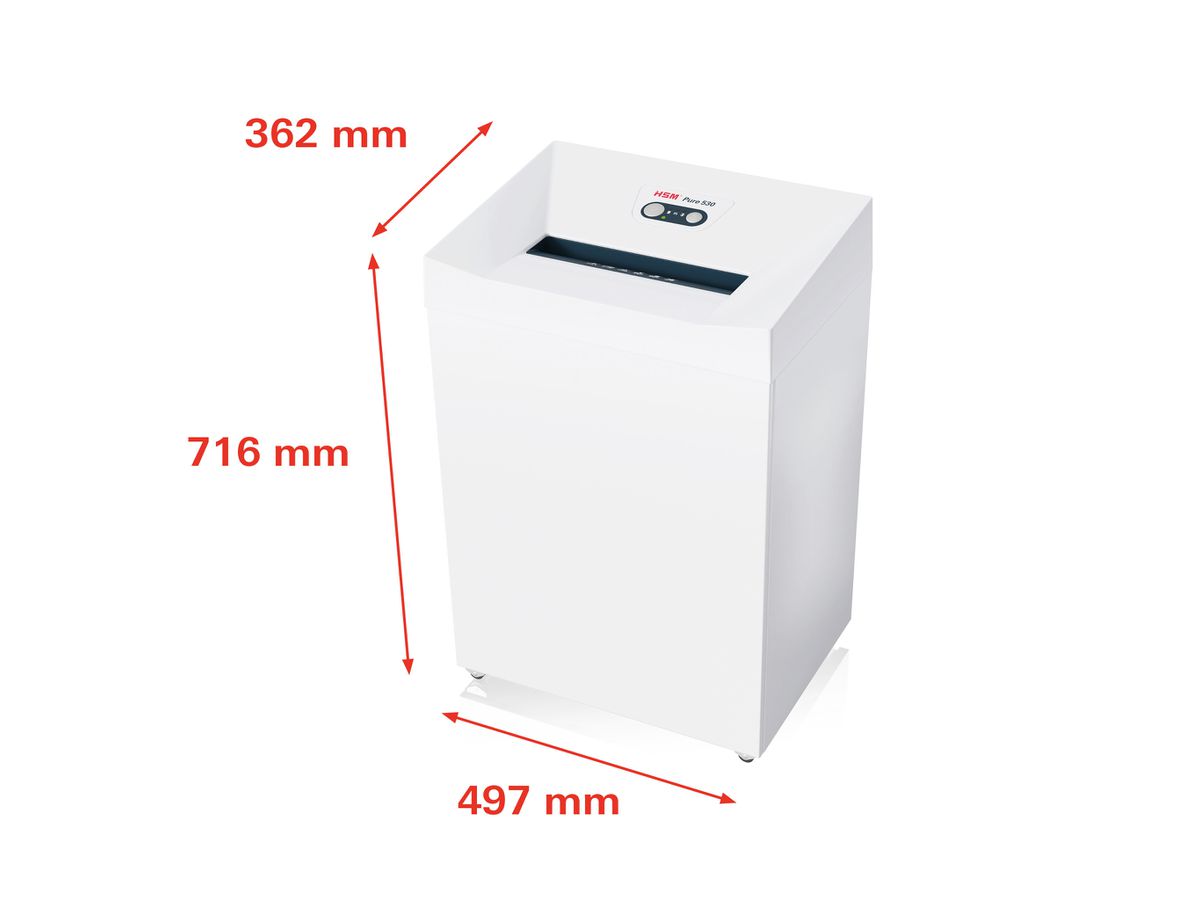 HSM Distruggi docu. Pure 530 2350111 P-2, 80lt (4026631054294)