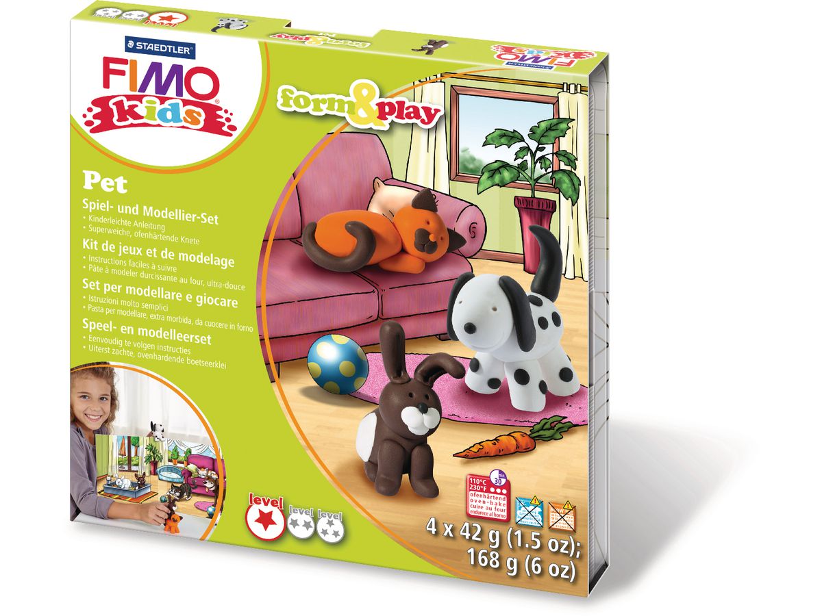 FIMO form&play 4x42g 803402LY Set Pet (4007817806029)