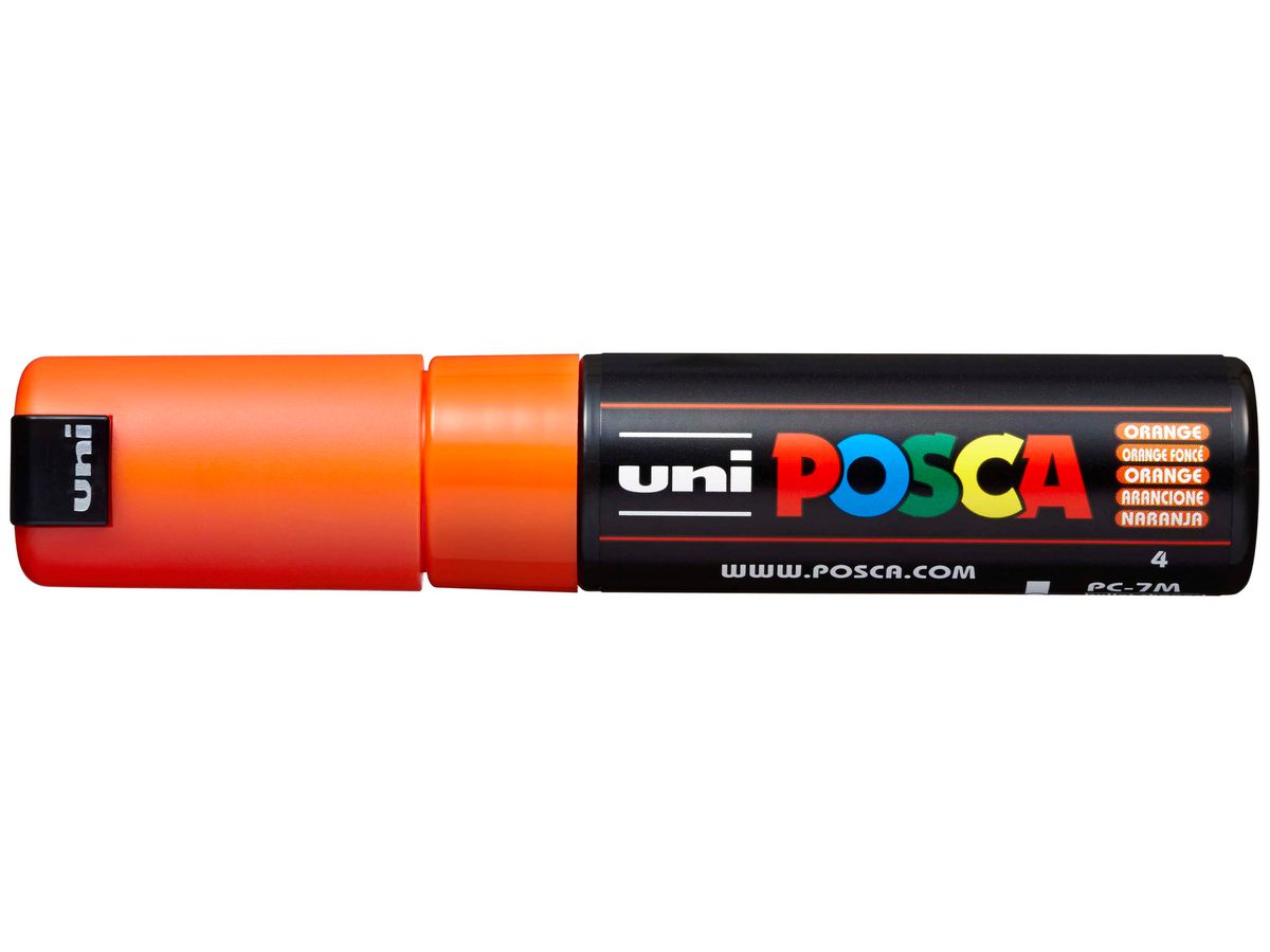 POSCA Marker 4.5-5.5mm PC-7M ORANGE orange, Rundspitze (4902778228289)
