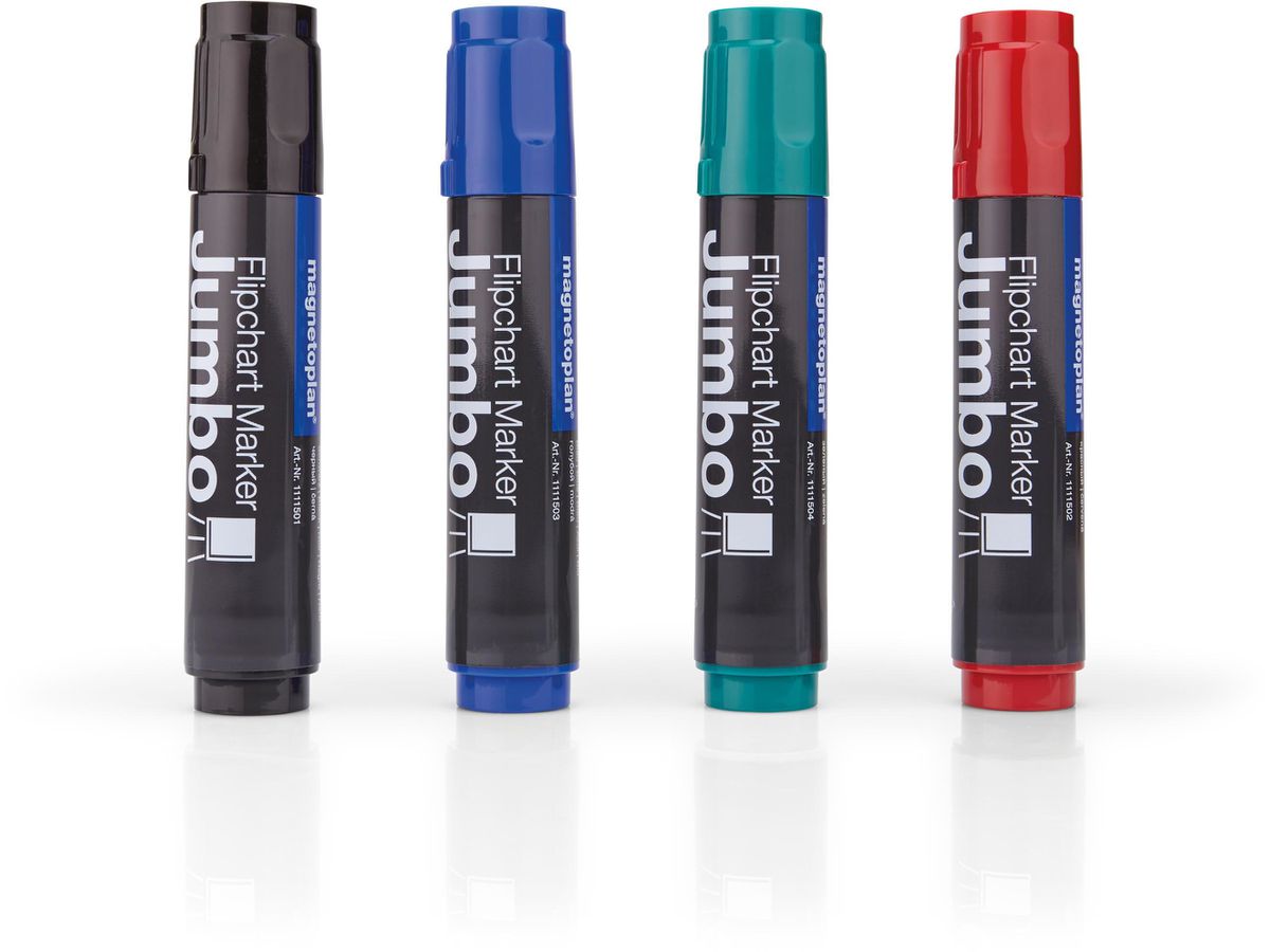 MAGNETOPLAN Flipchart Marker Jumbo 1111505 ass. (0401369500192)