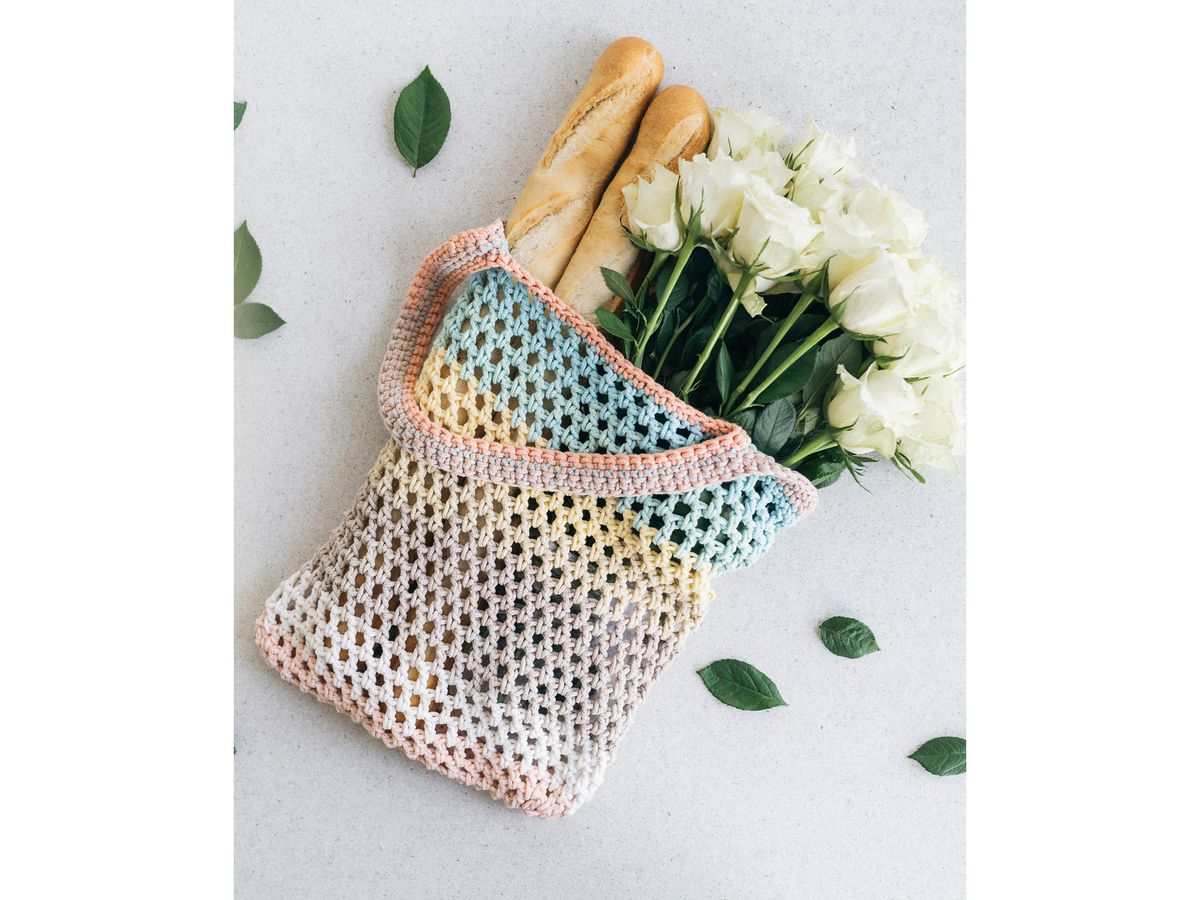 I AM CREATIVE Shopper DIY kit de crochet 1000-1087 pastel (7611983247103)