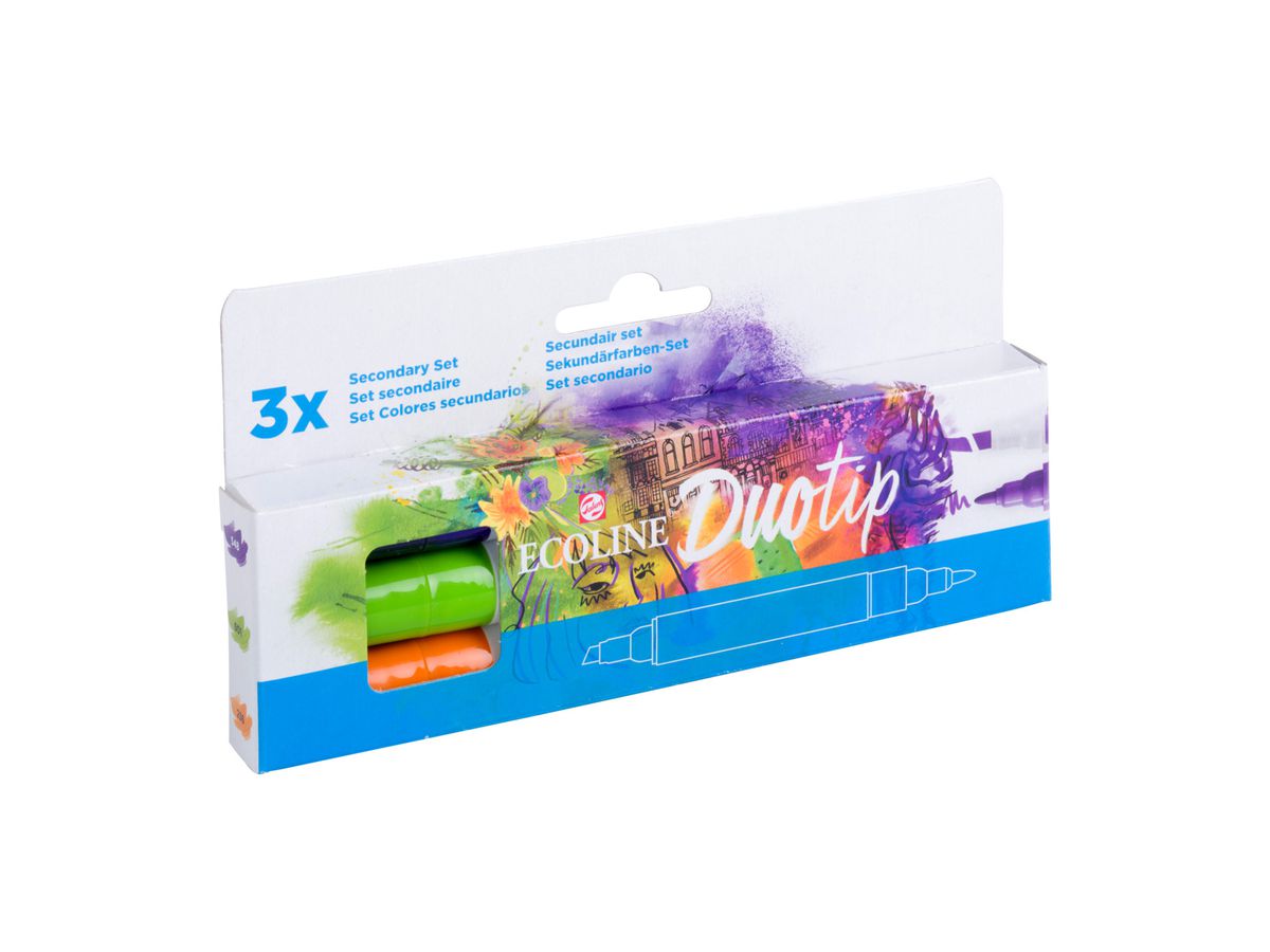 TALENS Ecoline Duotip Set 11609901 3 couleurs secondaire (8712079465612)