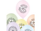 I AM CREATIVE Palloncini Happy Birthday 27cm 1000-1070 pastello 6 pezzi (7611983246960)
