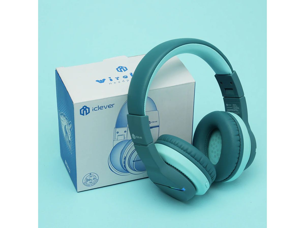 ICLEVER Kids Bluetooth Headphones C03-1702N-34 BTH12, LED, 55h, green (6934911796261)