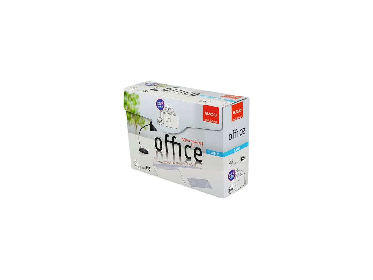 ELCO Couvert Office m/Fenster C5 74542.12 100g, weiss 100 Stück (7611722014416)