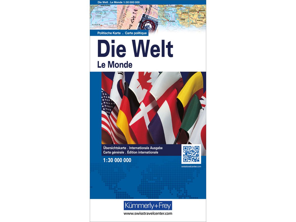 KÜMMERLY+FREY Mappemonde 140x99cm 325904019 politique 1:30 Mio. (9783259040195)