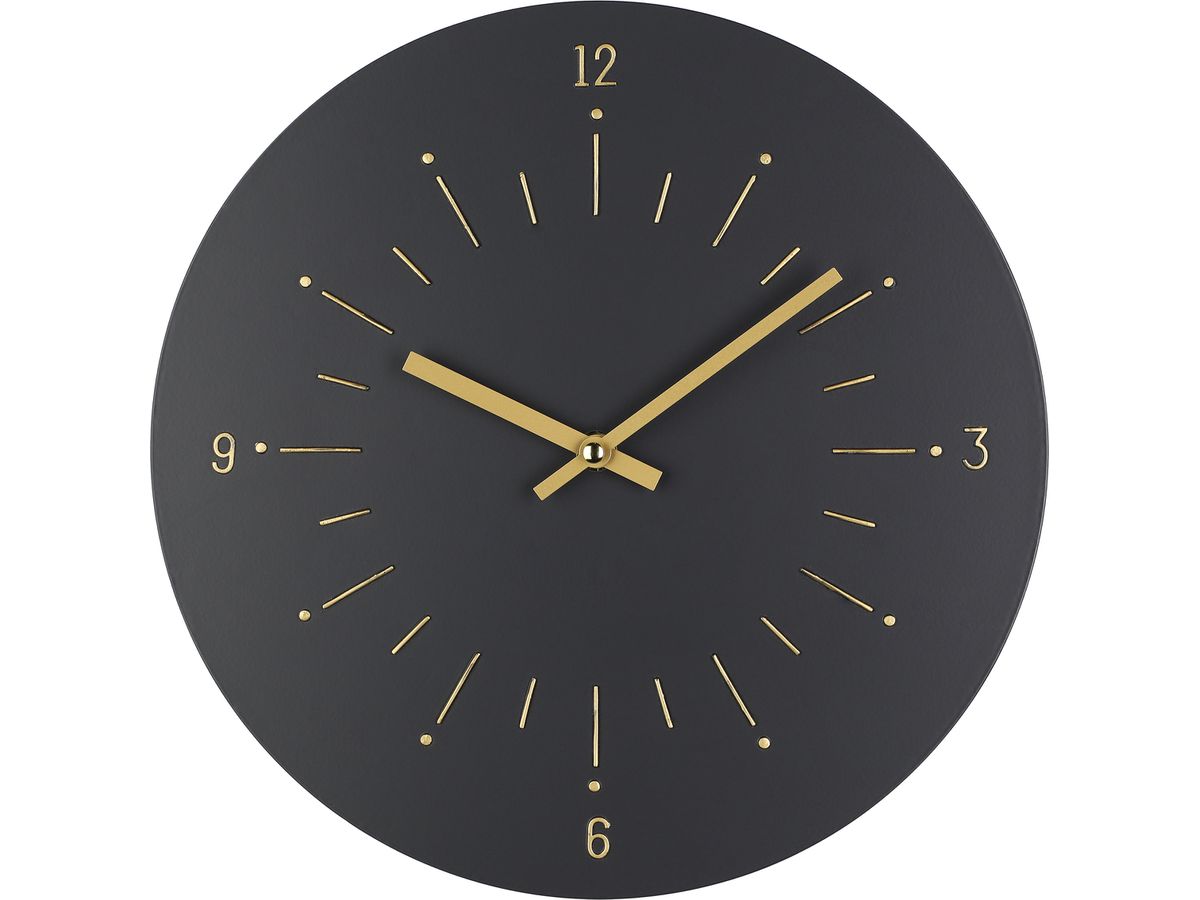 EGLO Orologio da parete 30cm 425509 nero/oro, Takahagi (9008606267460)