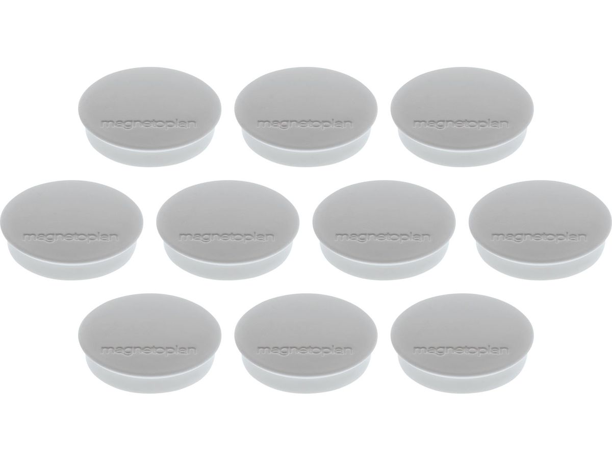 MAGNETOPLAN Magnet Discofix Standard 30mm 1664201 grau, ca. 0.7 kg 10 Stk. (4013695010991)