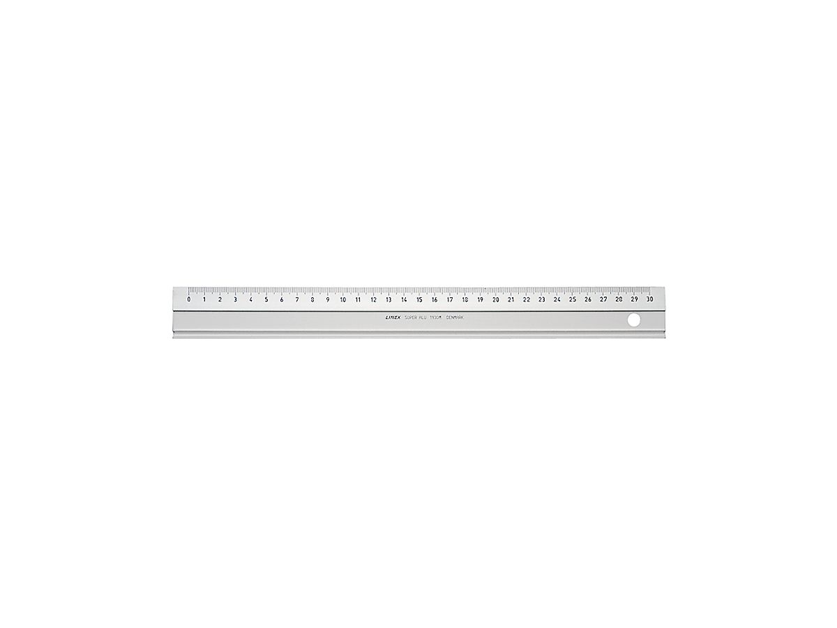 LINEX Règle d'aluminium 30cm 481400L avec facette (5701221101549)