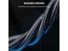 AUKEY Cable USB-C-to-C Kevlar Core CB-KCC101 Nylon Braided,1.0m,100W,Bl. (0689323785308)