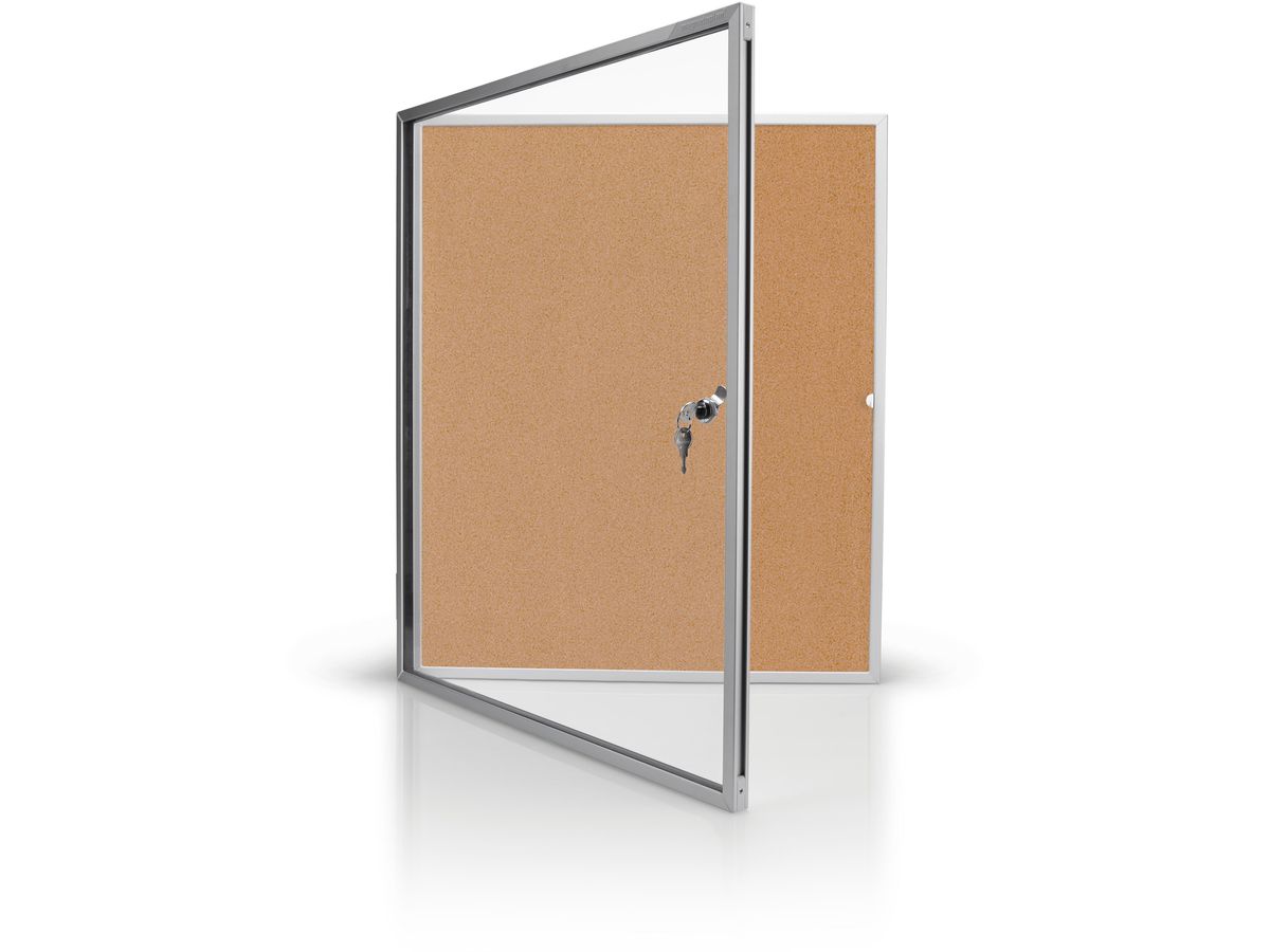 MAGNETOPLAN Schaukasten SP 610x730x40mm 1215024 Indoor, Kork 4xA4 (4013695034607)