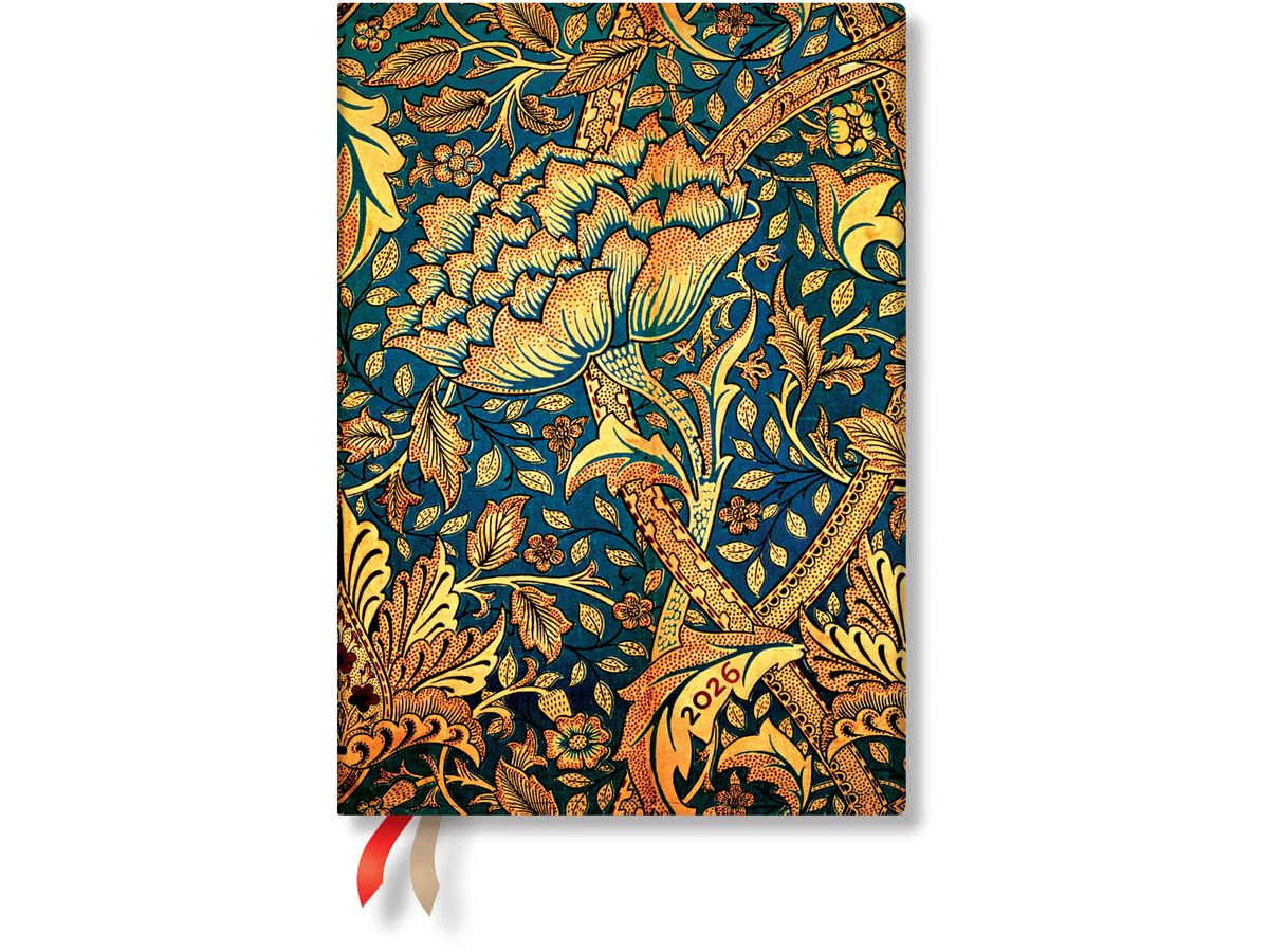 PAPERBLANKS Agenda Morris Windrush 2026 FD0684-9 1S/2P HOR Midi SC AL 13x18cm (9780349706849)