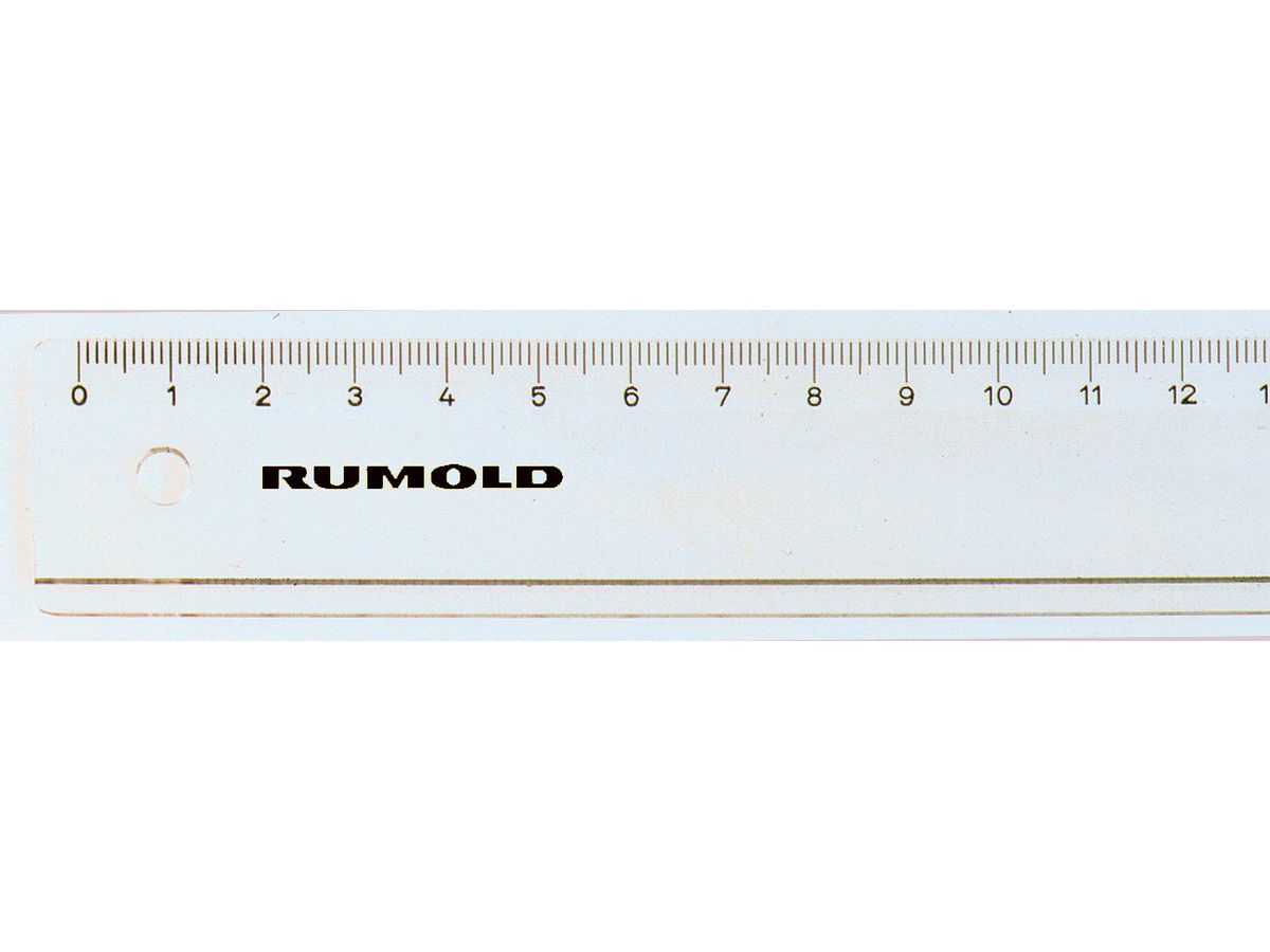 RUMOLD Règle plate 100cm FL47/100 transparent (4012108049801)