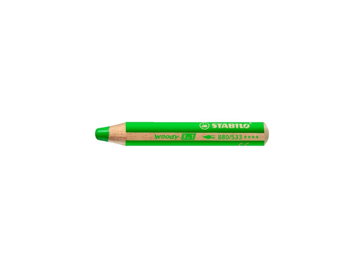 STABILO Crayon couleur Woody 3 in 1 880/533 vert foncé (4006381115513)