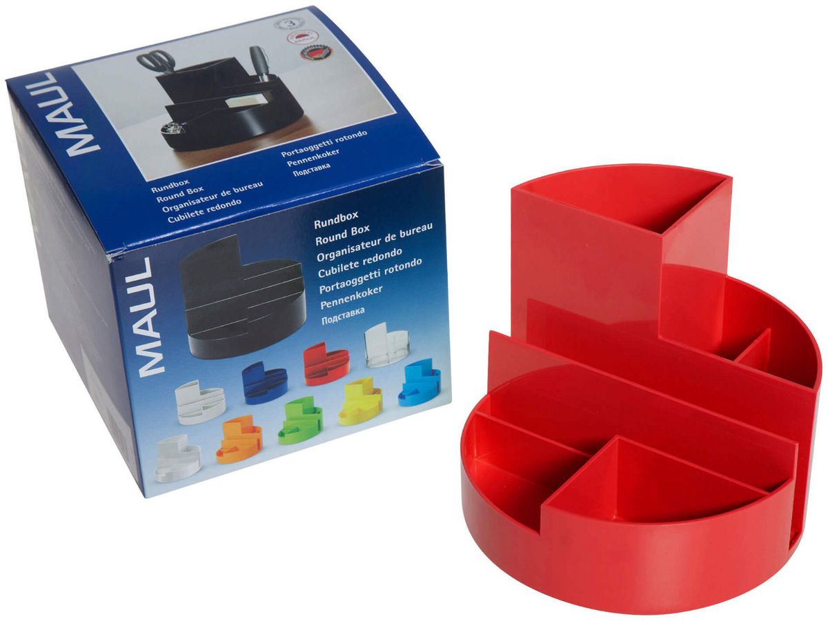 MAUL Rundbox 6.35 rot 6 Fächer (4002390006309)