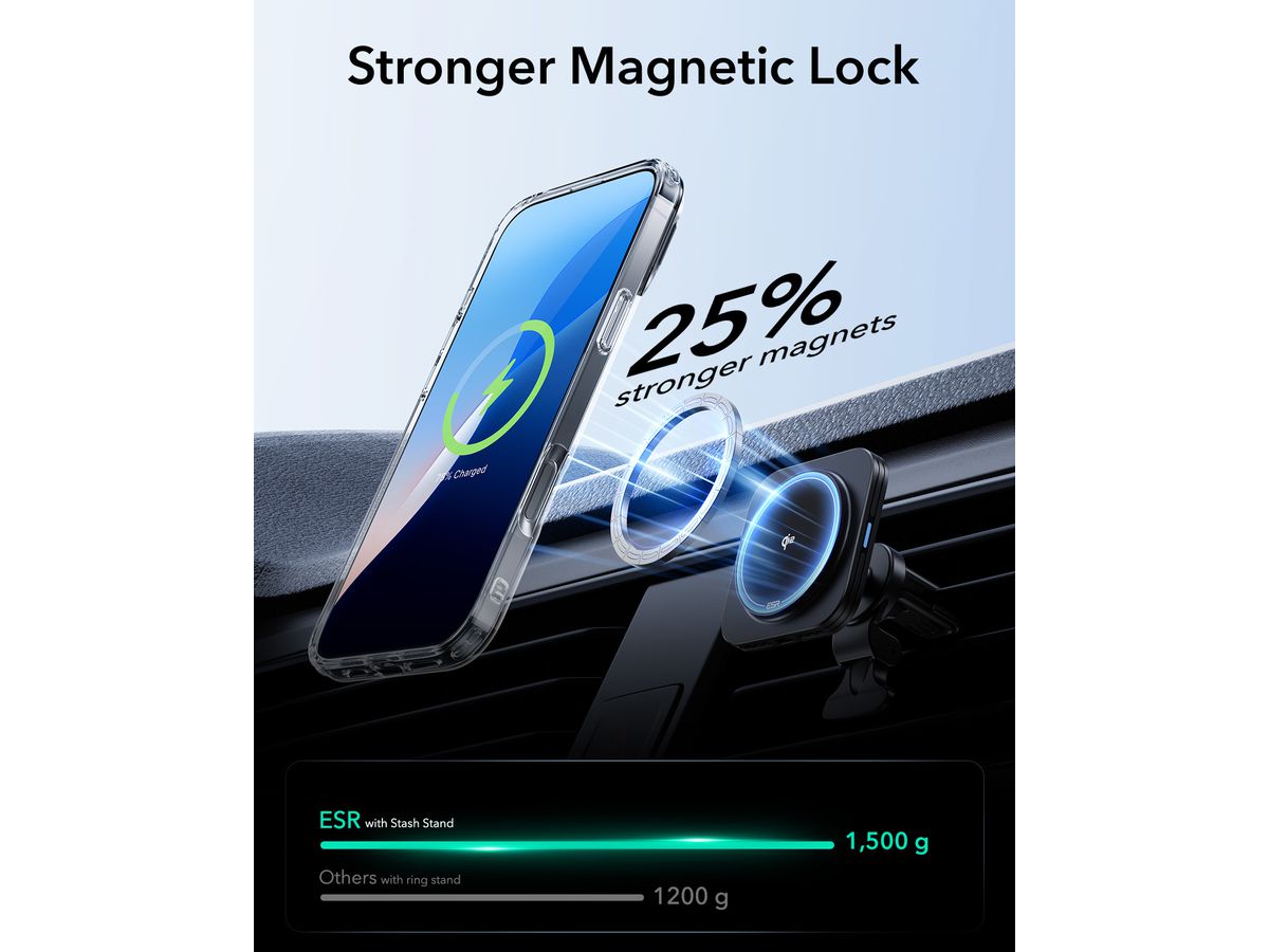 ESR Classic Hybrid Case MagSafe 1A75001 +Stand iPh 16 Pro Max Clear (4894240219621)