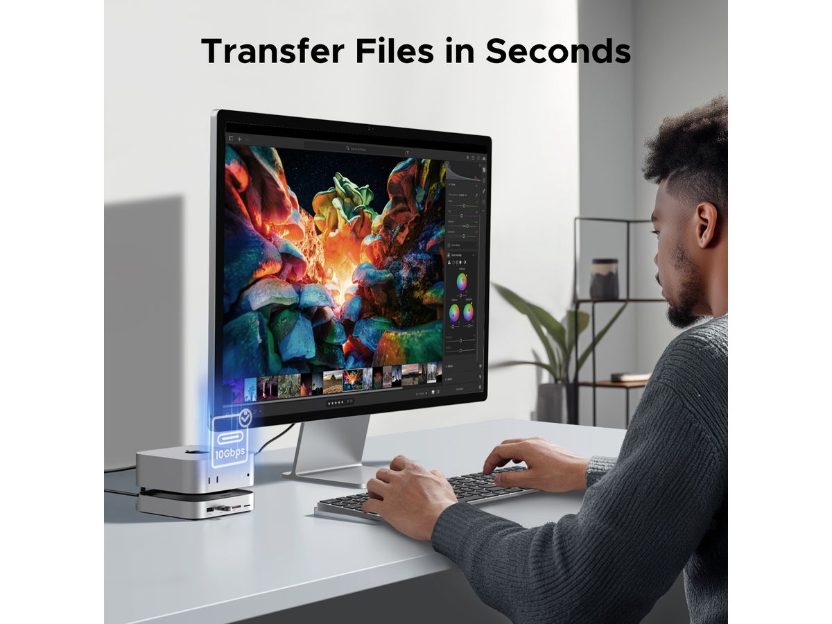 UGREEN Docking Station 11-in-1 65487 USB C, USB A, Space Gray (6941876264872)