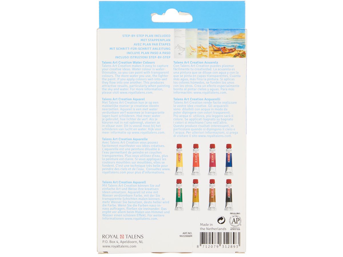 TALENS Set Gouache 9022008M Art Creation, 8 x12ml (8712079312893)
