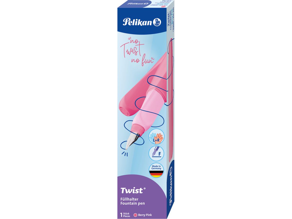 PELIKAN Stylo Plume Twist F 826495 berry pink (4012700826497)