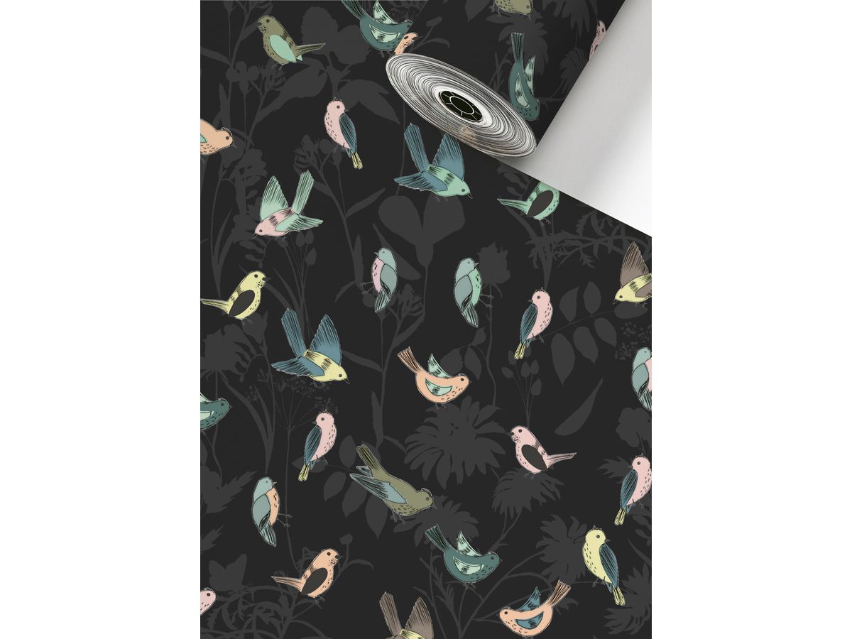 STEWO Geschenkpapier Avelina 2521543067 grau dunkel 0.3x150m (7630050859070)