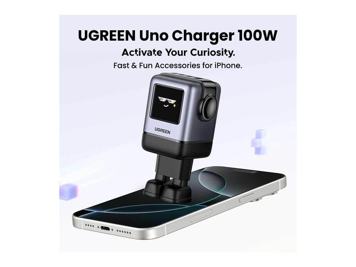 UGREEN USB-C Wallcharger Uno RG 45515B 100W,4-Port,GaN,Fast Charg. (6941876249787)