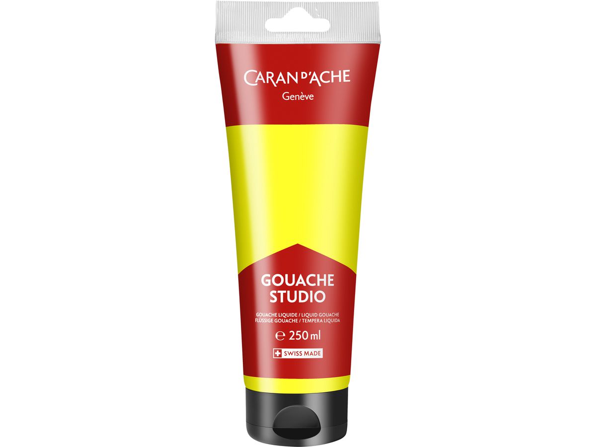 CARAN D'ACHE Couleur opaque Gouache 250ml 2331.240 jaune citron fluo, Studio (7630002358729)