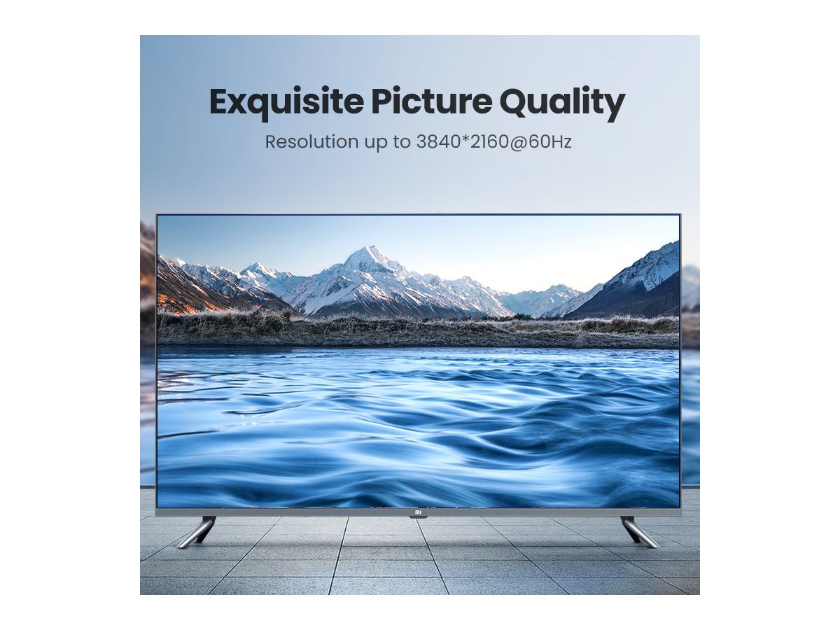 UGREEN HDMI 2.0 Cable 4K 10115 Male to Male, 1m, Black (6957303811151)