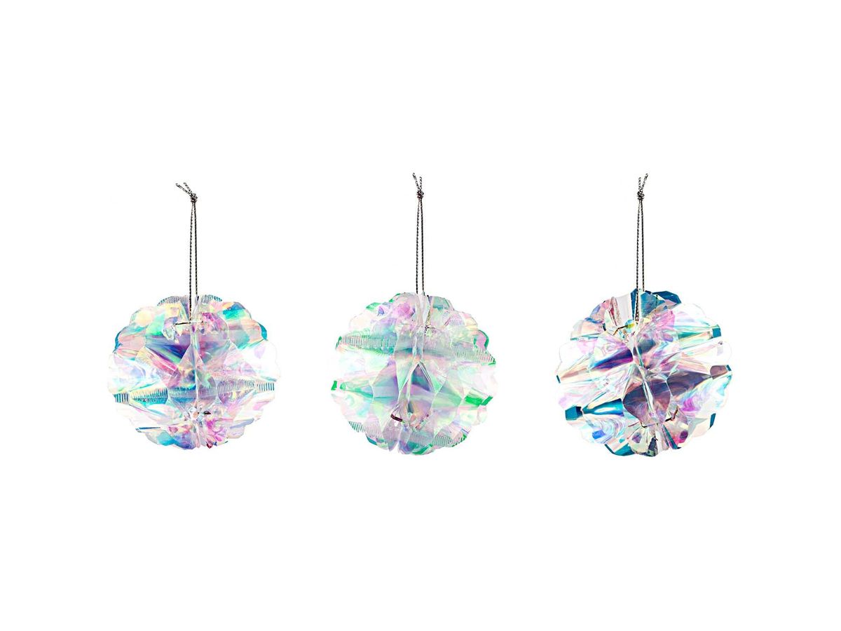 RICO DESIGN Papier alvéolé 7cm 99001.69.03 irisé 3 pièces (4051271145682)