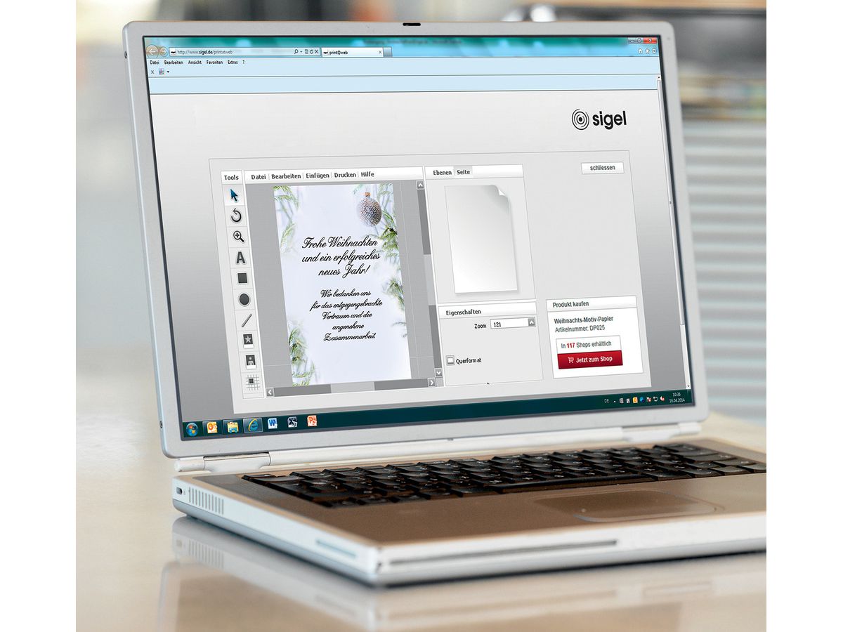 SIGEL Papier Noël A4 DP302 90g,Winter Mood 100 flls. (4004360809033)